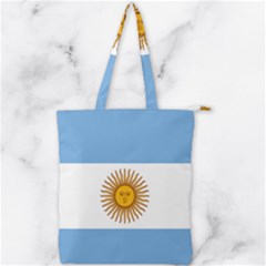 Argentina Flag Double Zip Up Tote Bag by FlagGallery