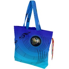 Music Reble Sound Concert Drawstring Tote Bag by HermanTelo