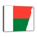 Madagascar Flag Map Geography Deluxe Canvas 20  x 16  (Stretched) View1