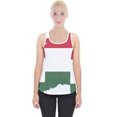 Hungary Country Europe Flag Piece Up Tank Top by Sapixe