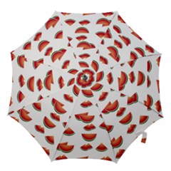 Summer Watermelon Pattern Hook Handle Umbrellas (medium) by Pakrebo