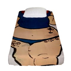 Sexy N Sassy Fitted Sheet (single Size) by Abigailbarryart