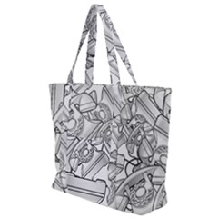 Phone Dial Communication Technology Zip Up Canvas Bag by Pakrebo
