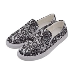 Encaje Women s Canvas Slip Ons by Sobalvarro
