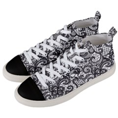 Encaje Men s Mid-top Canvas Sneakers by Sobalvarro