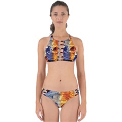 Earth World Globe Universe Space Perfectly Cut Out Bikini Set by Sudhe