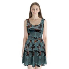 Gear Gears Technology Transmission Split Back Mini Dress  by Simbadda