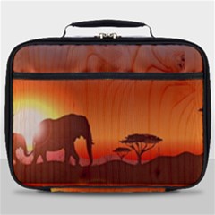 African Background Full Print Lunch Bag by Simbadda