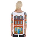 City Buildings Brick Architecture Wide Neckline Tee View2