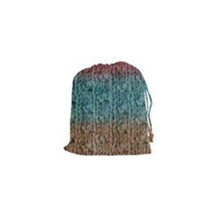 Knitted Wool Ombre 1 Drawstring Pouch (xs) by snowwhitegirl