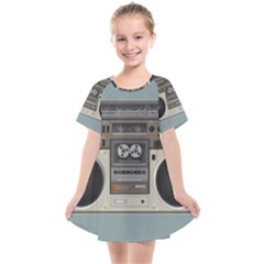 Radio Cassette Speaker Sound Audio Kids  Smock Dress by Simbadda
