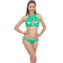 Pattern Seamless Background Desktop Cross Front Halter Bikini Set View1
