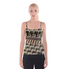 Architecture Geometry Spaghetti Strap Top by Simbadda