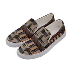 Architecture Geometry Women s Canvas Slip Ons by Simbadda