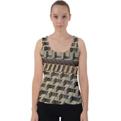 Architecture Geometry Velvet Tank Top by Simbadda