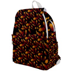 Abstract Flames Pattern Top Flap Backpack by bloomingvinedesign