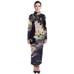 Hot Day In Dallas 1 Turtleneck Maxi Dress by bestdesignintheworld