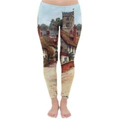 East Budleigh Devon Uk Vintage Old Classic Winter Leggings by Sudhe