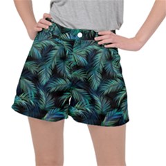 Palms Pattern Design Ripstop Shorts by Sudhe