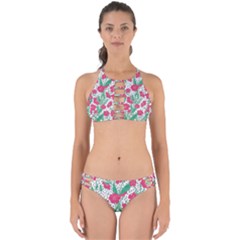Flora Floral Flower Flowers Pattern Perfectly Cut Out Bikini Set by Sudhe