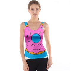 Donut Doughnut Dessert Clip Art Tank Top by Simbadda