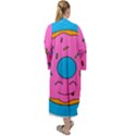 Donut Doughnut Dessert Clip Art Maxi Velour Kimono View2