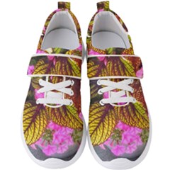 Coleus & Petunia Men s Velcro Strap Shoes by Riverwoman
