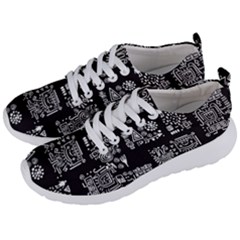 Vector Pattern Design With Tribal Elements Men s Lightweight Sports Shoes by Vaneshart