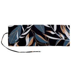 Summer Trend Seamless Background With Bright Tropical Leaves Plants Roll Up Canvas Pencil Holder (m) by Vaneshart