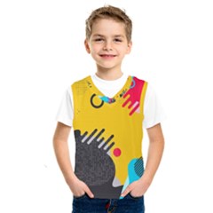 Abstract Colorful Pattern Shape Design Background Kids  Sportswear by Vaneshart