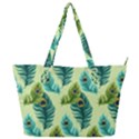 Peacock Feather Pattern Full Print Shoulder Bag View1