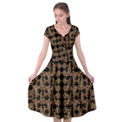 Butterflies In The Sky Giving Freedom Cap Sleeve Wrap Front Dress by pepitasart