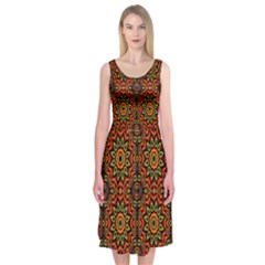 New Arrivals-b-5 Midi Sleeveless Dress by ArtworkByPatrick