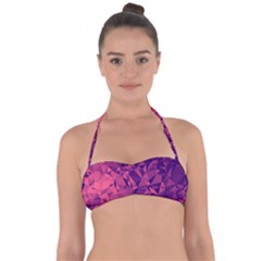 Triangulation Patterns Halter Bandeau Bikini Top by Vaneshart
