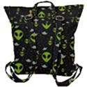 Alien Ufo Pattern Buckle Up Backpack View3