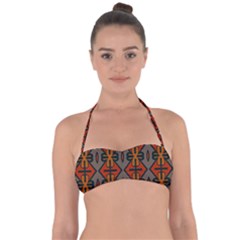 Seamless Digitally Created Tilable Abstract Pattern Halter Bandeau Bikini Top by Vaneshart