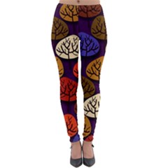 Tree Pattern Background Lightweight Velour Leggings by Vaneshart