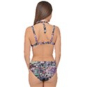 Graffiti Wall Background Double Strap Halter Bikini Set View2