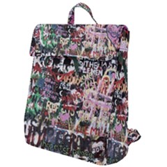 Graffiti Wall Background Flap Top Backpack by Vaneshart