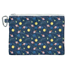 Spaceship Canvas Cosmetic Bag (xl) by daydreamer