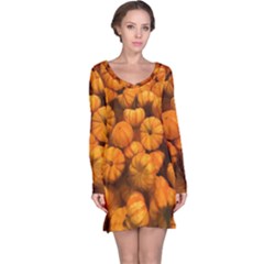 Mini Pumpkins Long Sleeve Nightdress by bloomingvinedesign