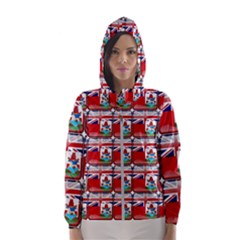 Flag Bermuda Women s Hooded Windbreaker by ArtworkByPatrick