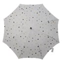 grey hearts print romantic Hook Handle Umbrellas (Medium) View1