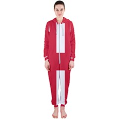 Uk Flag Hooded Jumpsuit (ladies)  by FlagGallery