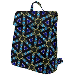 Stained Glass Pattern Church Window Flap Top Backpack by Simbadda
