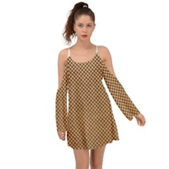 Paper Texture Background Kimono Sleeves Boho Dress by HermanTelo