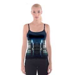 Night City Landscape Spaghetti Strap Top by Vaneshart