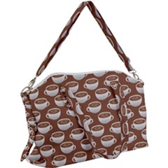 Coffee On Coffee Canvas Crossbody Bag by bloomingvinedesign