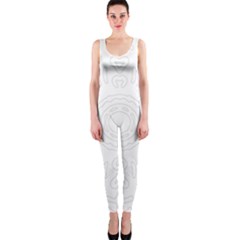 Circle Vector Background Abstract One Piece Catsuit by Bajindul