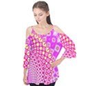 Digital Arts Fractals Futuristic Pink Flutter Tees View1